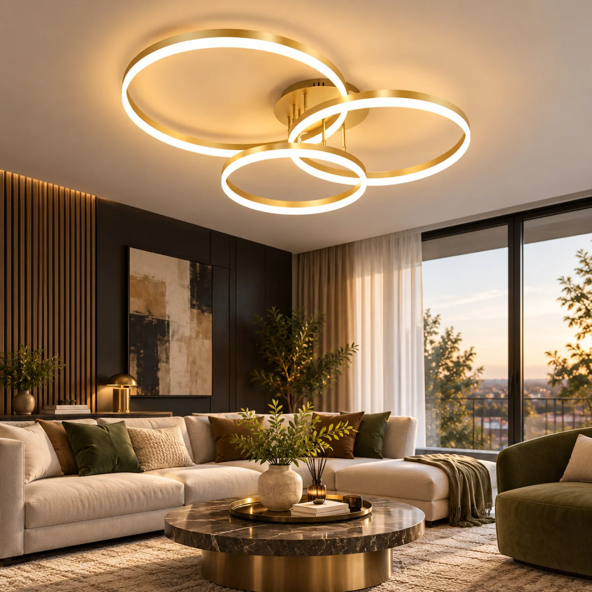 Plafonnier MONOLYTH Gold