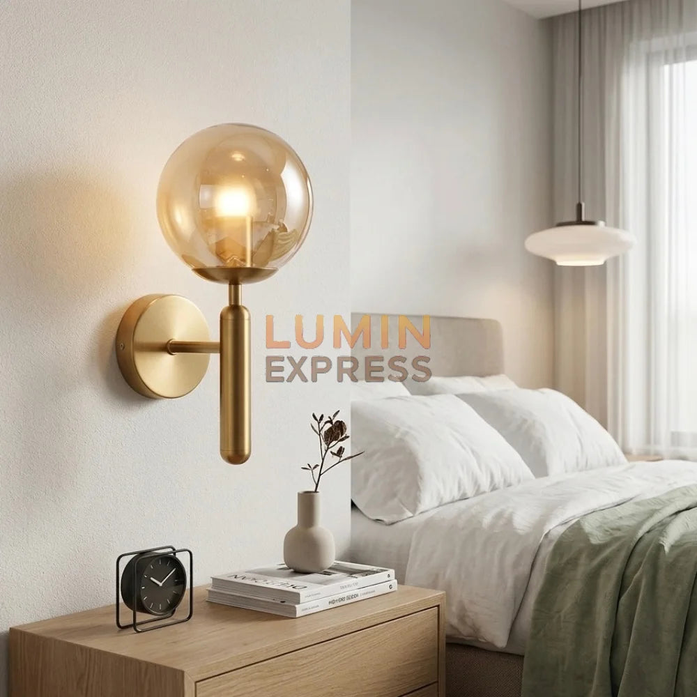 Applique murale ISADORA Gold Ambre