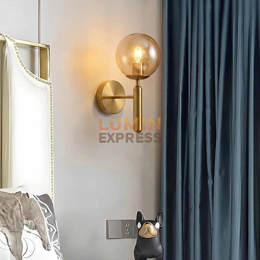 Applique murale ISADORA Gold Ambre