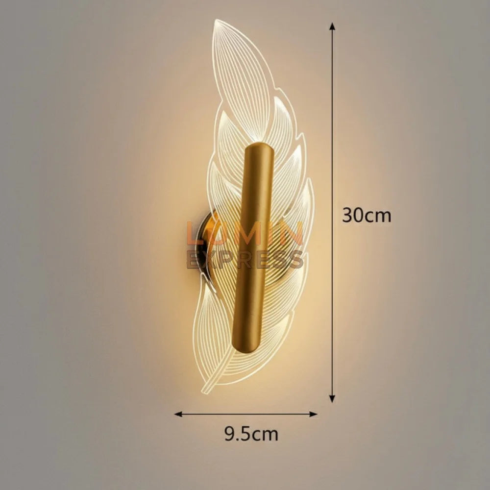 Applique murale PLUMA Gold