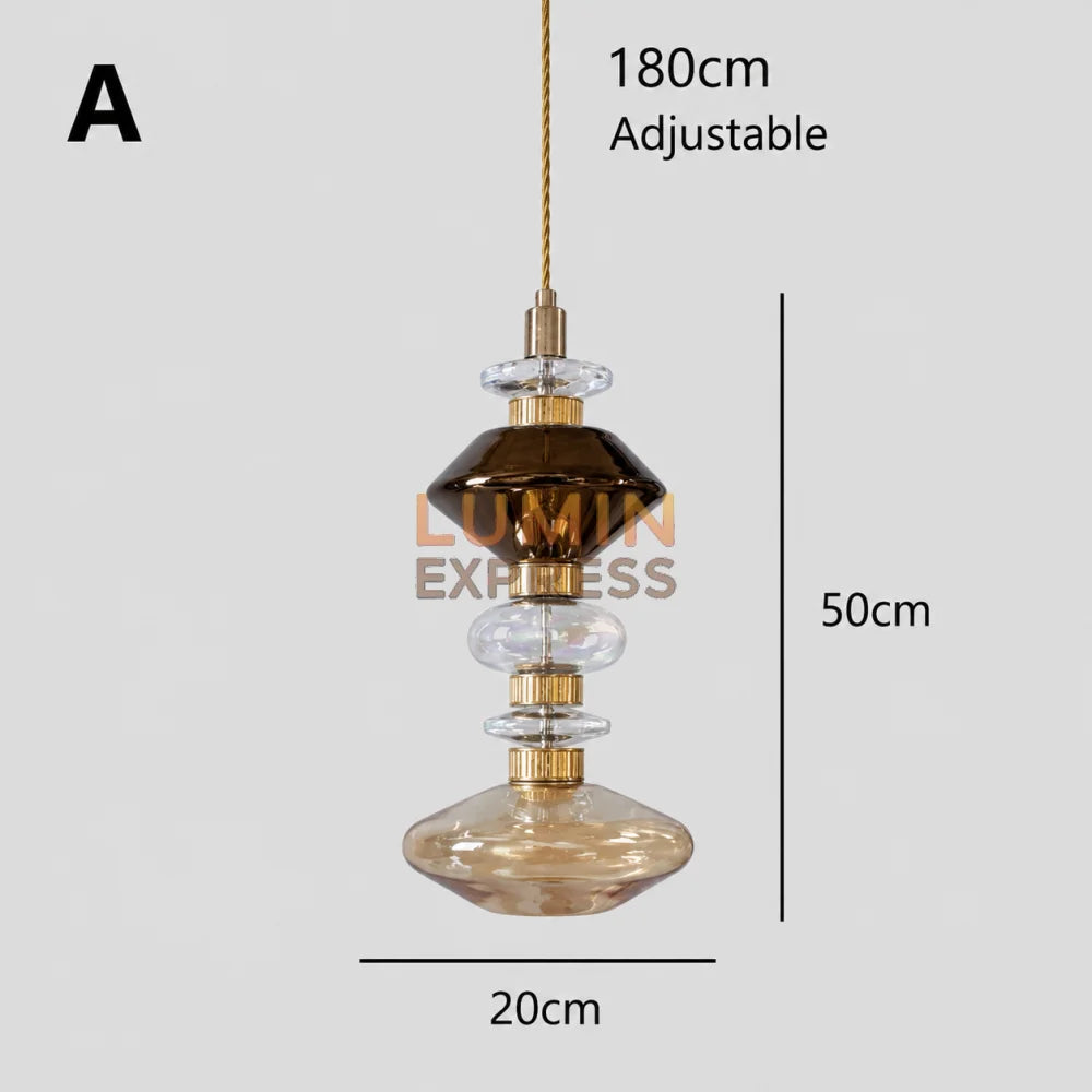 Suspension FUTURA Design Contemporain en verre soufflé