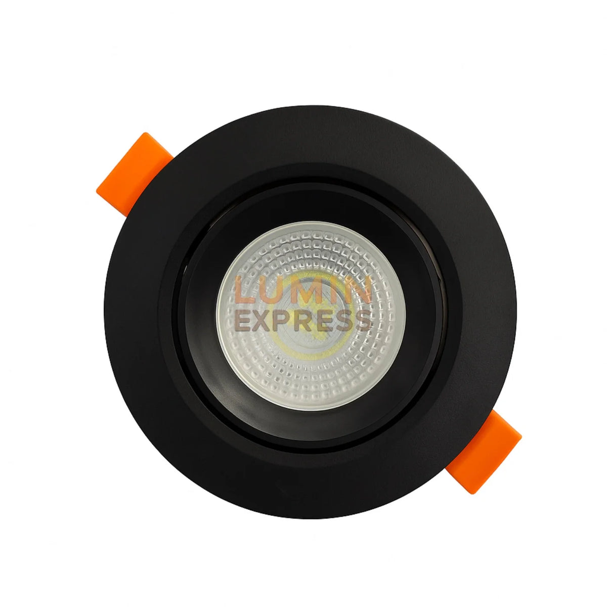 Spot Rond Noir K8+ Ampoule offerte