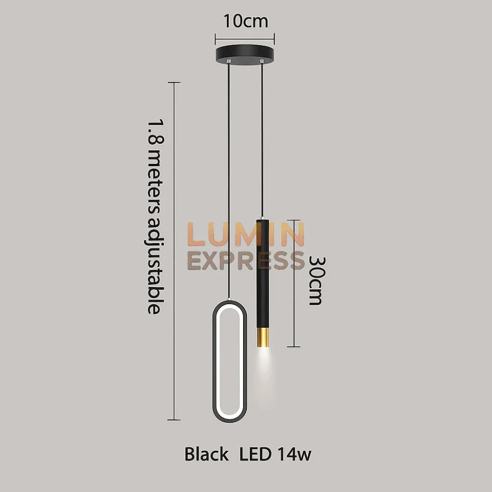 Suspension FULTON Black