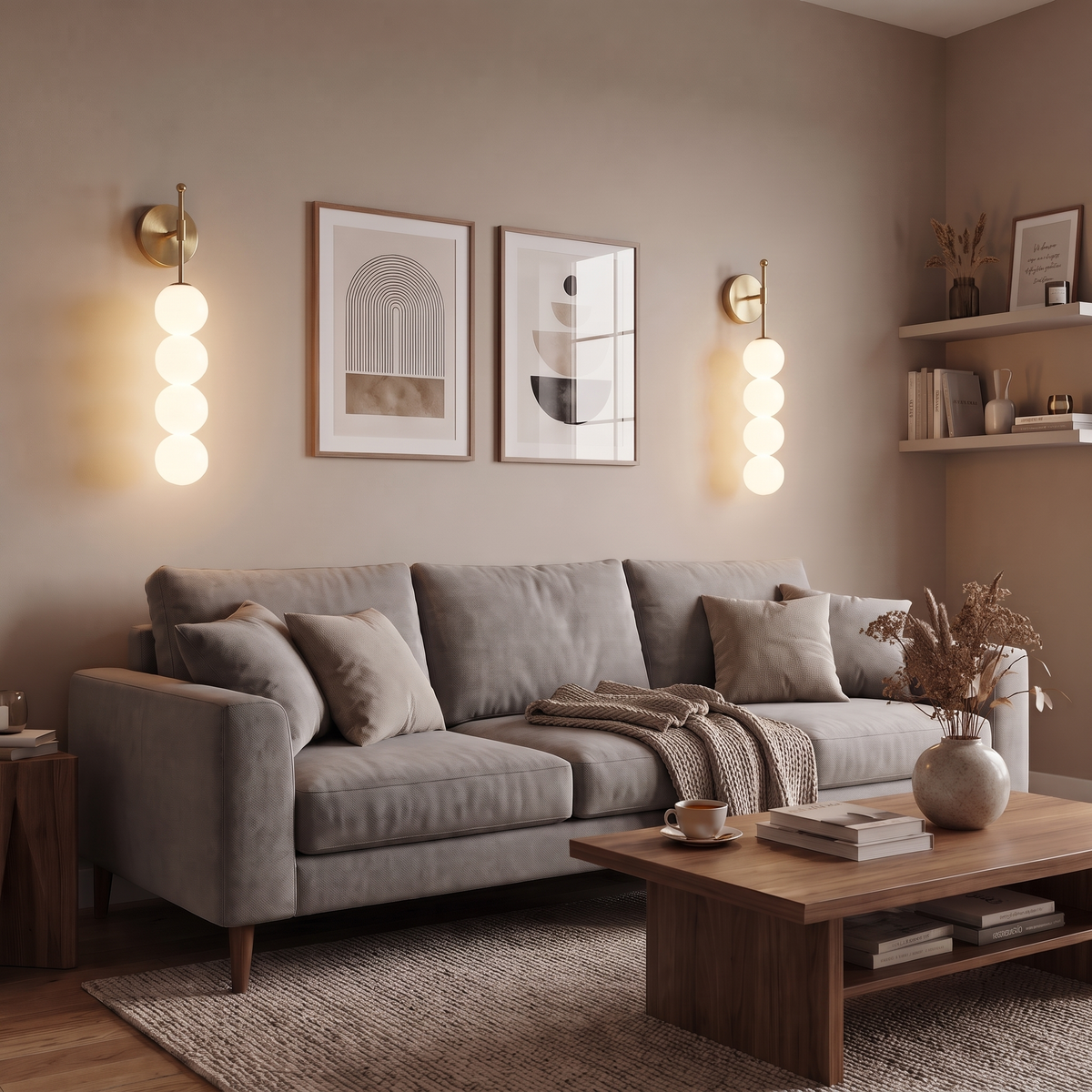 Applique murale BORA Gold