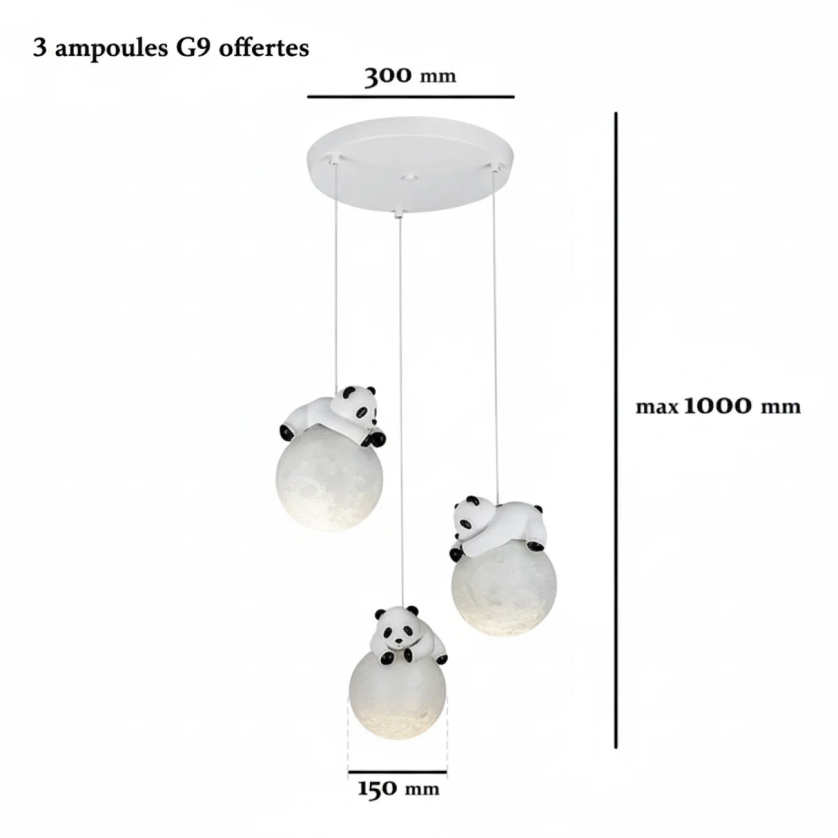 Suspension PANDA SKY 3D