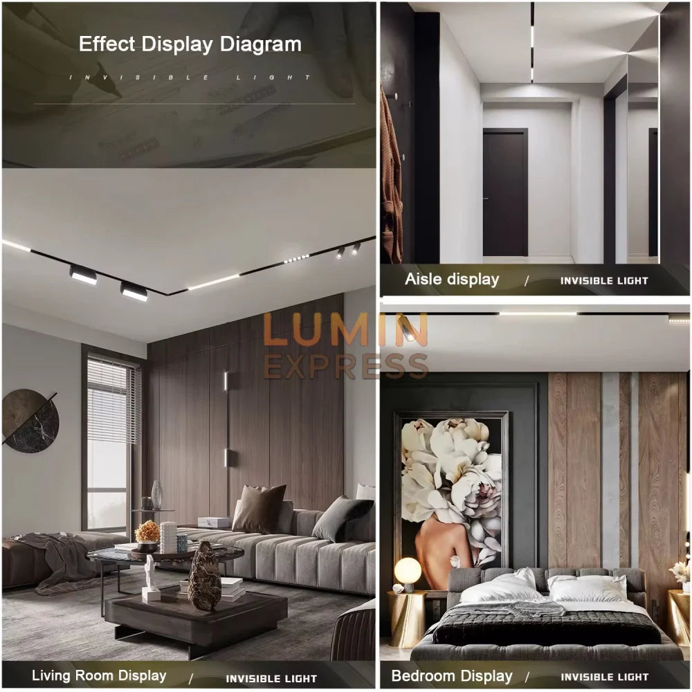 Spot LED Linéaire Orientable Magnétique 3 couleurs