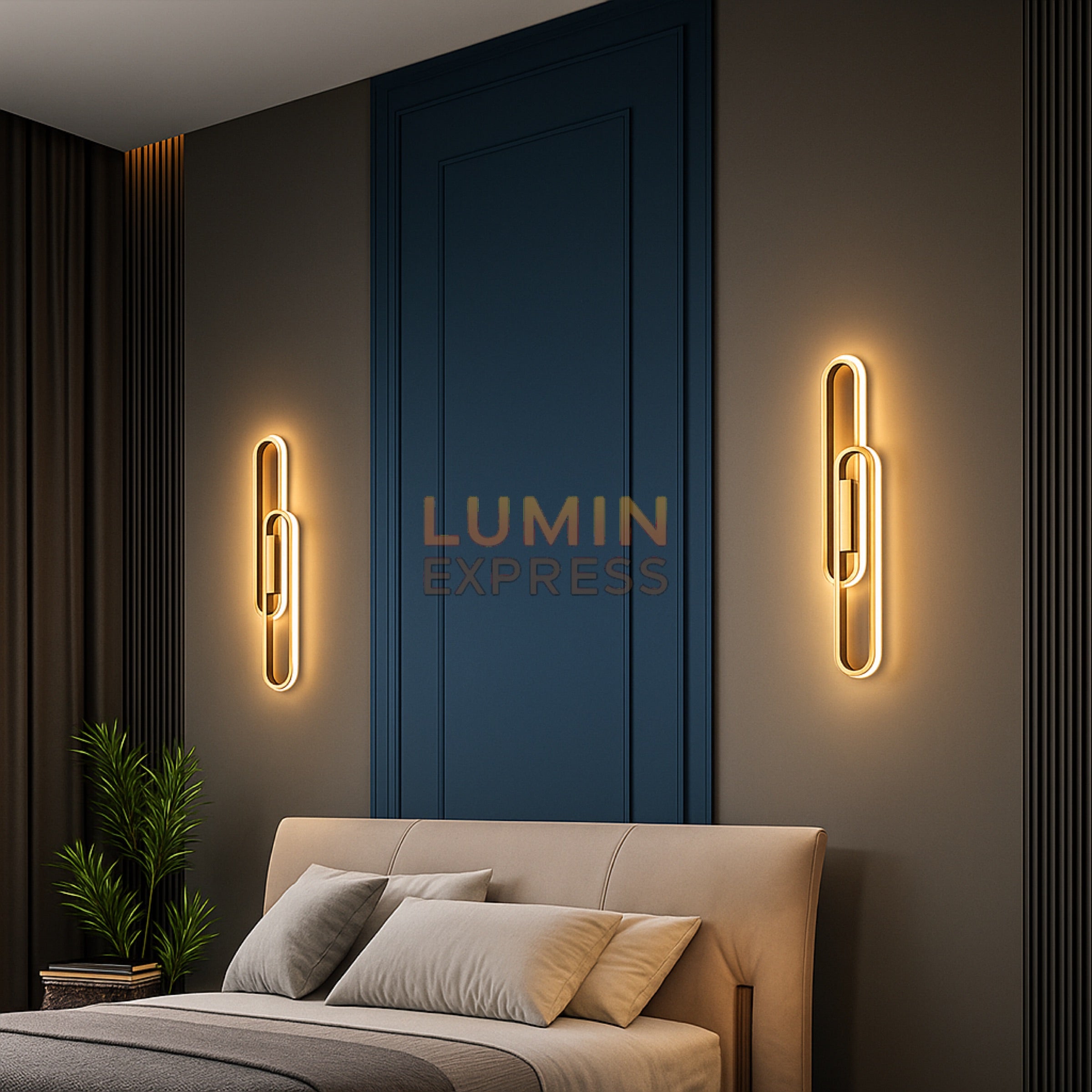 Applique murale NANCY Gold