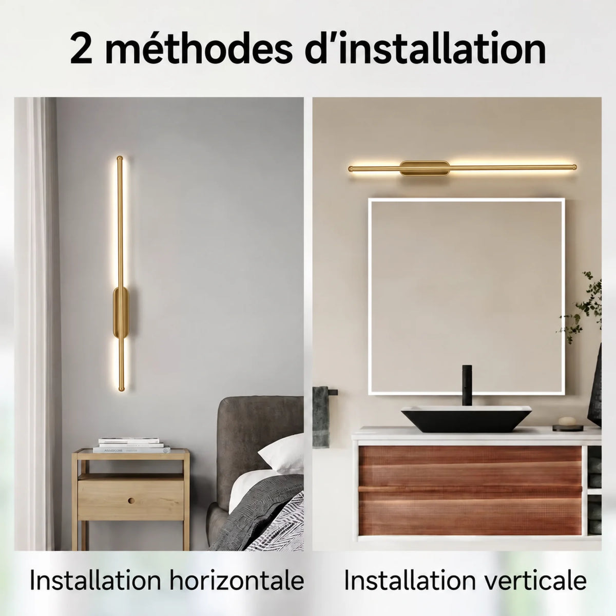 Applique murale sans fil SLIM Gold