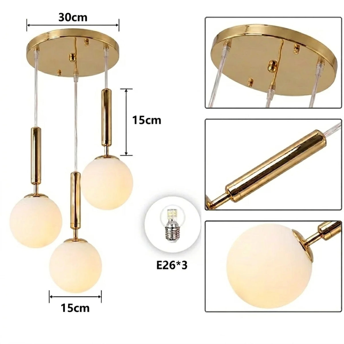 Suspension VEKNA Triple Gold