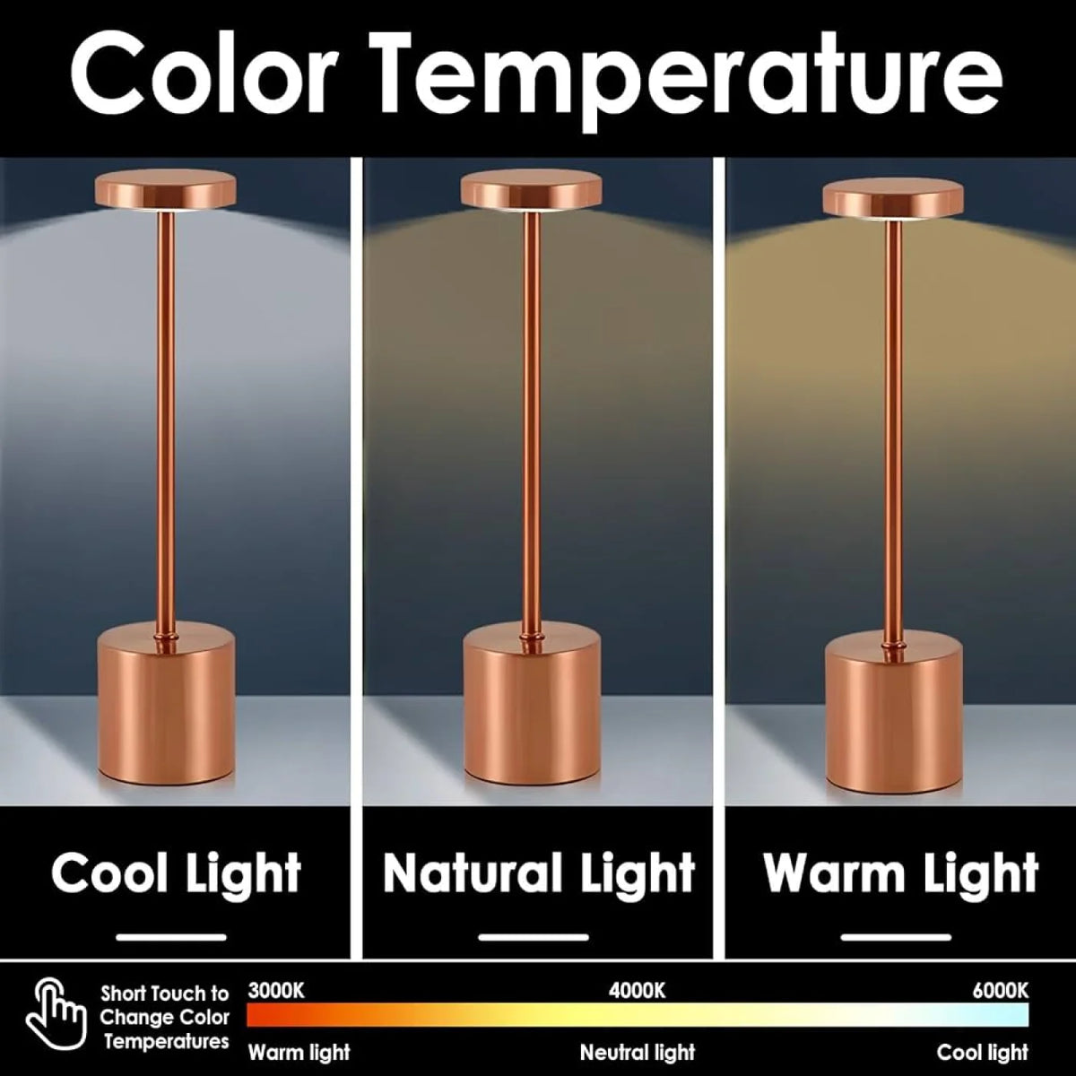 Lampe de table OSAKA Rose Gold