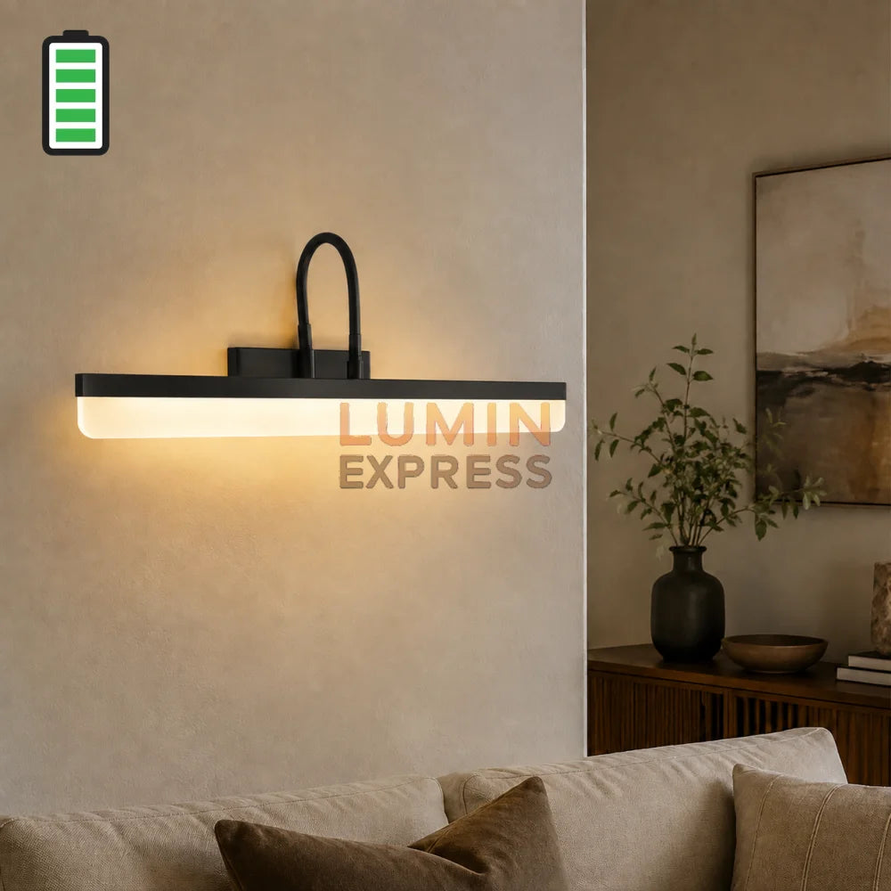 Applique murale rechargeable Black pour tableau et miroir