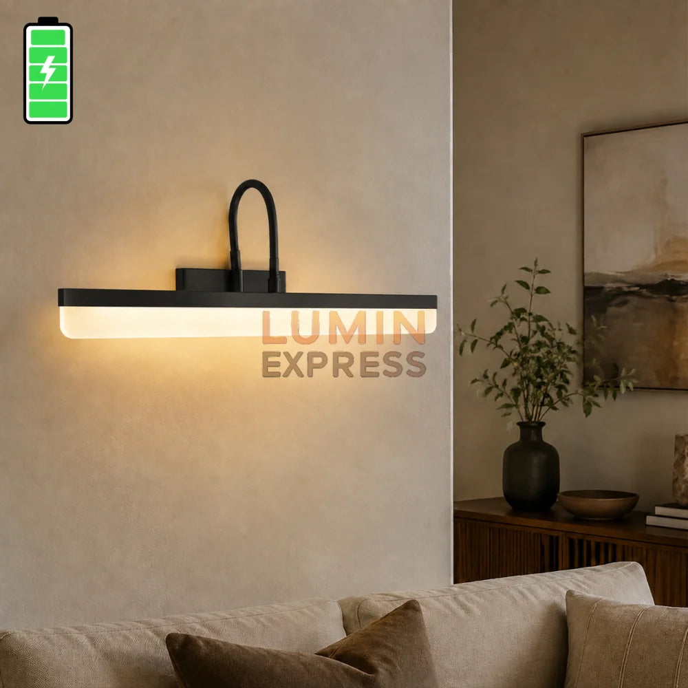 Applique murale rechargeable Black pour tableau et miroir