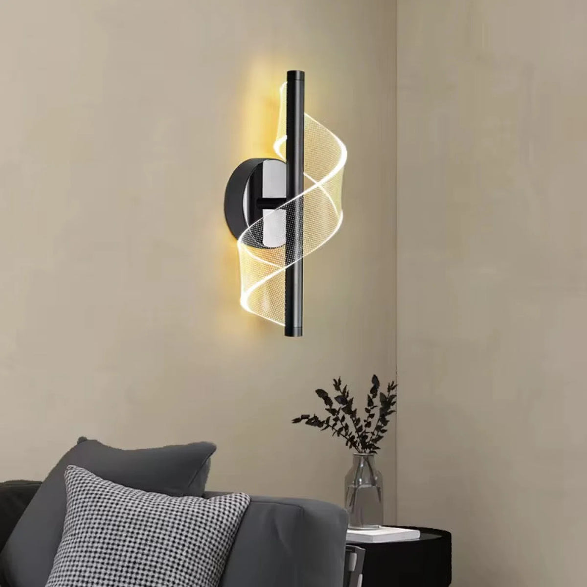 Applique murale TWISTER Black