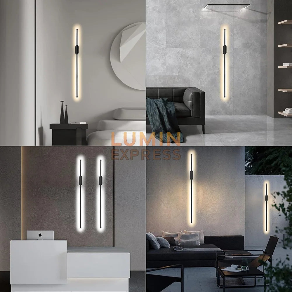 Applique murale RIVALIOS Black 60cm