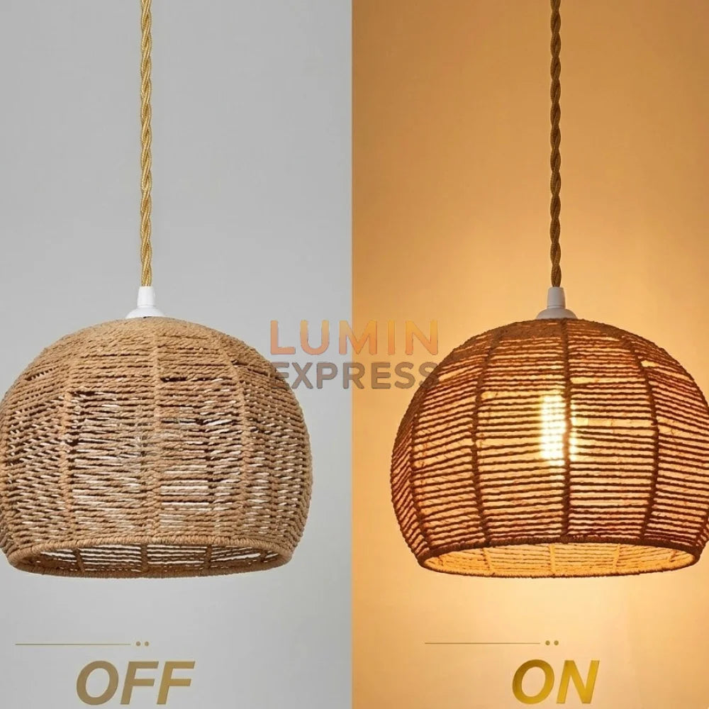 Suspension ROTANA en Rotin