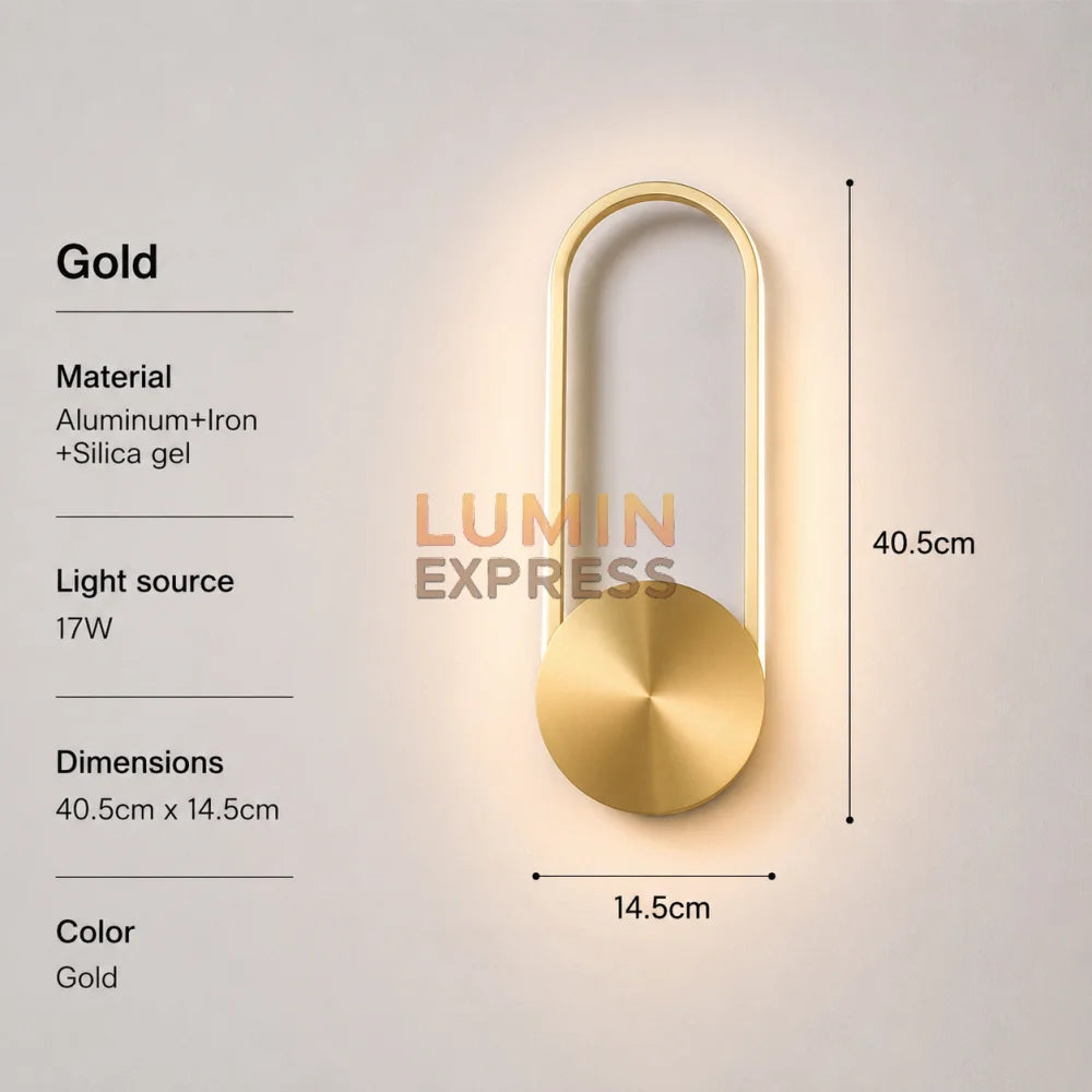 Applique murale STANLEY Gold