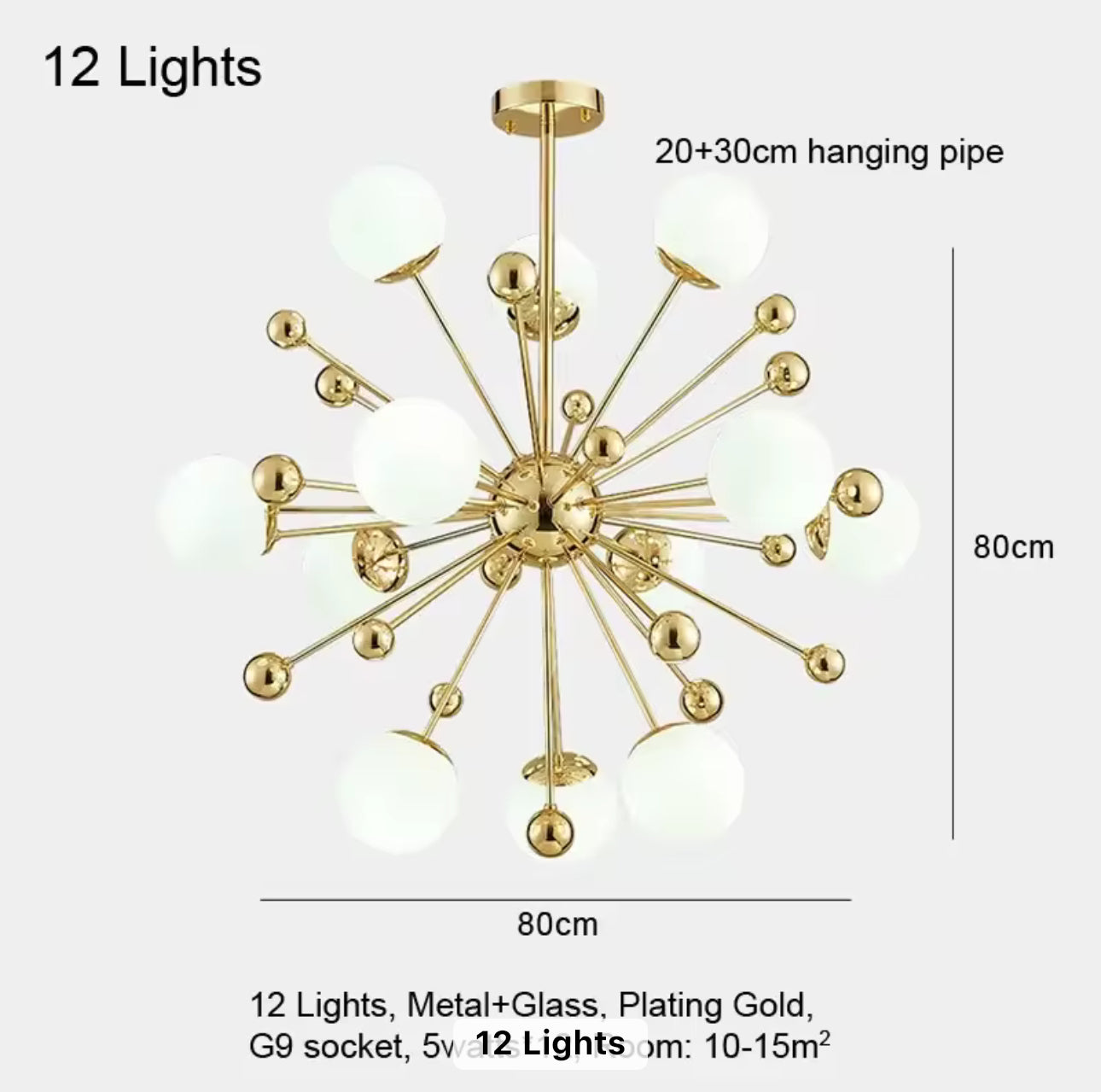 Suspension GLOBY 12 Boules