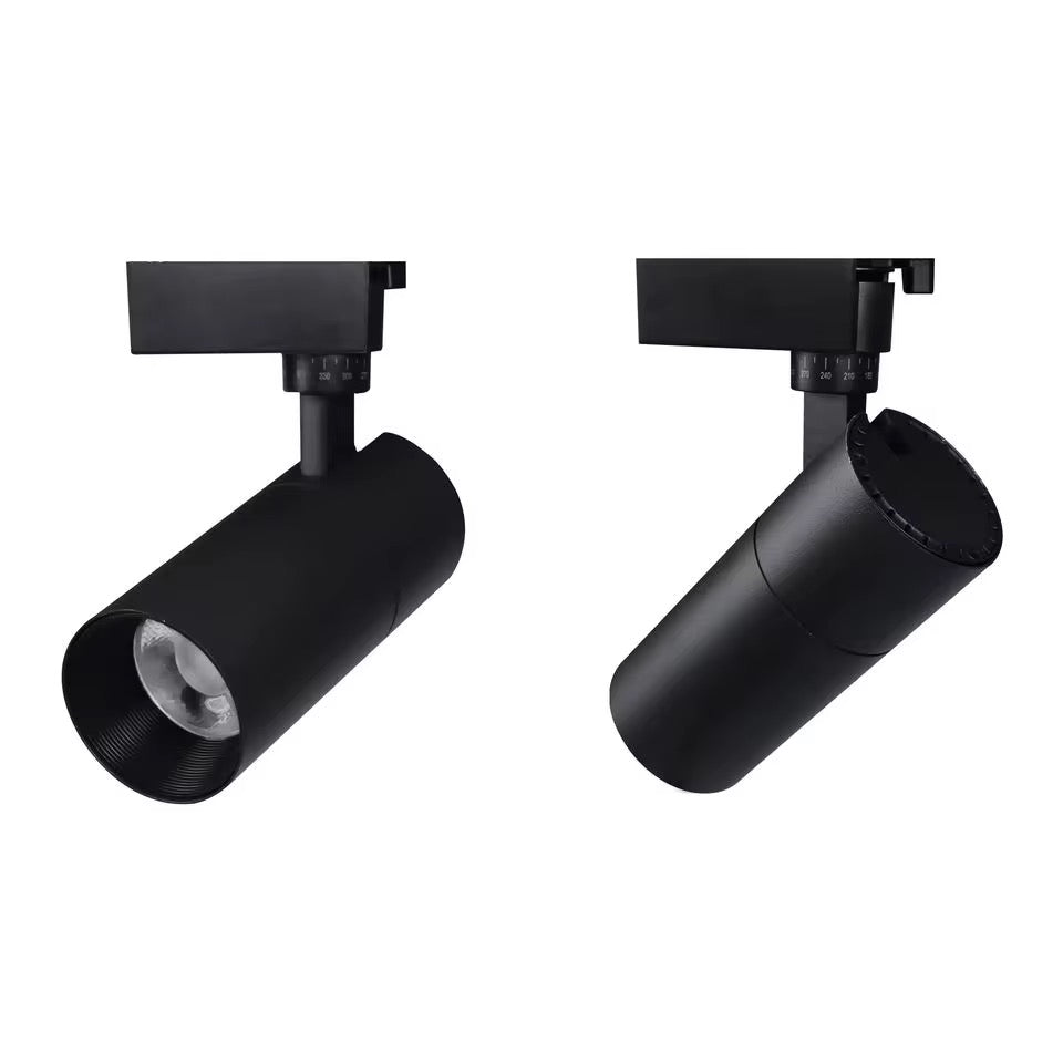 Projecteur 30W Noir pour rail monophasé