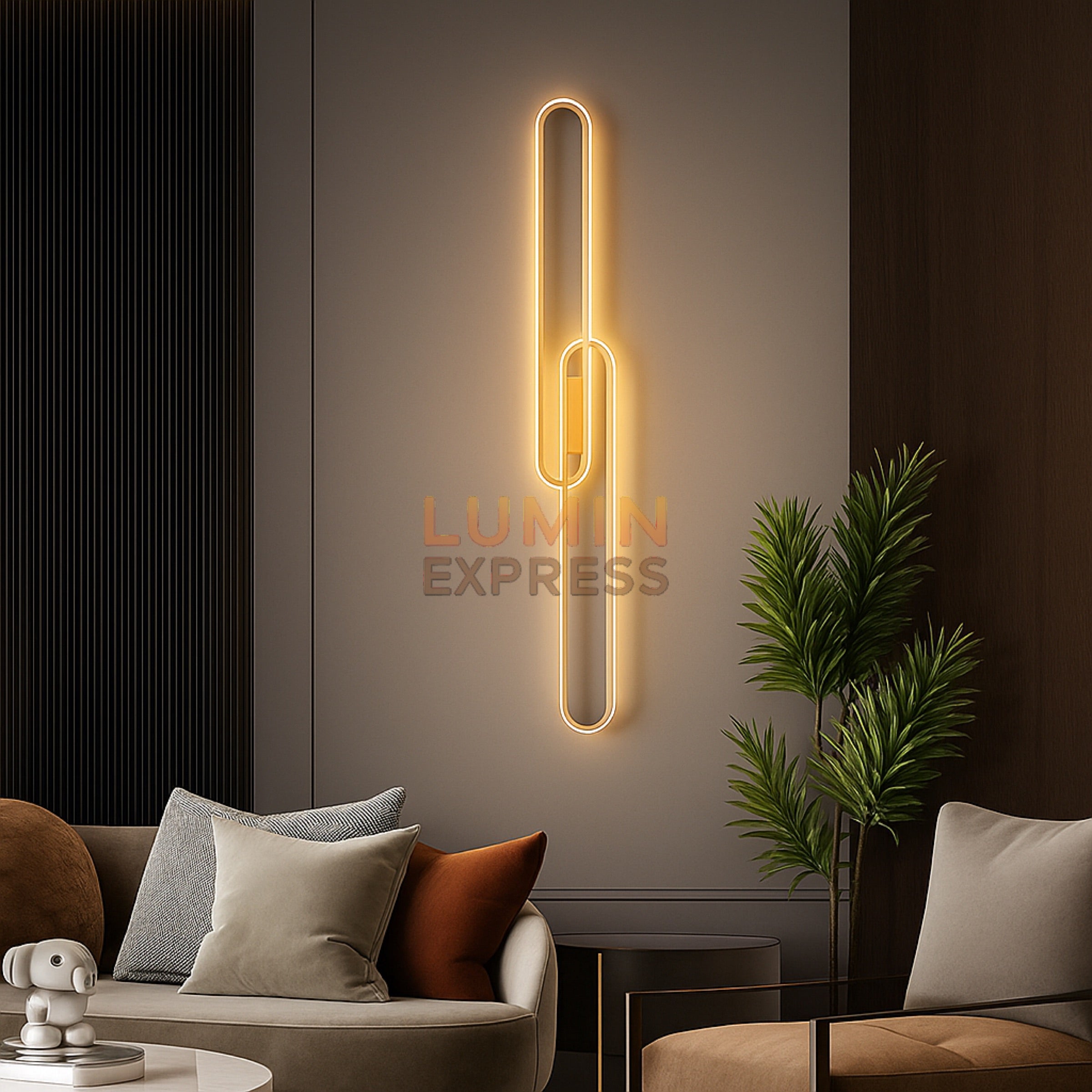 Applique murale NANCY Gold