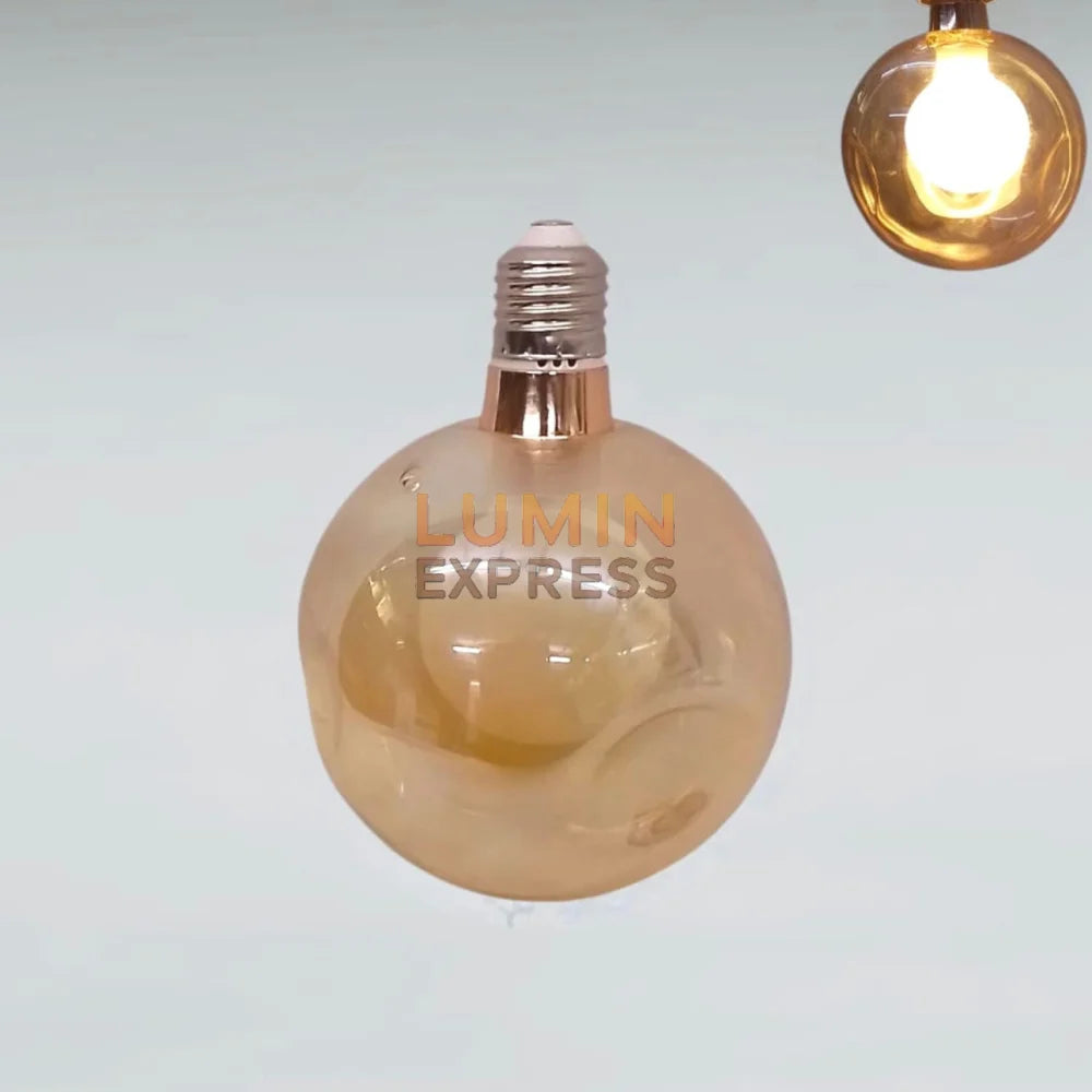Ampoule LED G125 verre ambré 7W – Luminexpress Maroc