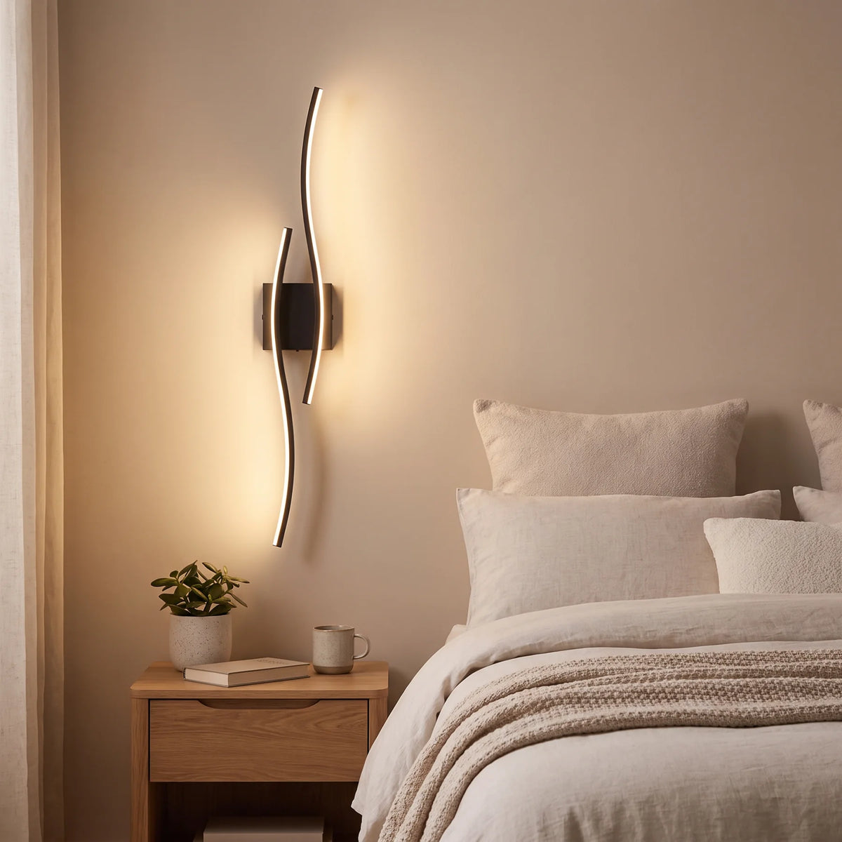 Applique murale sans fil MOLINA Black