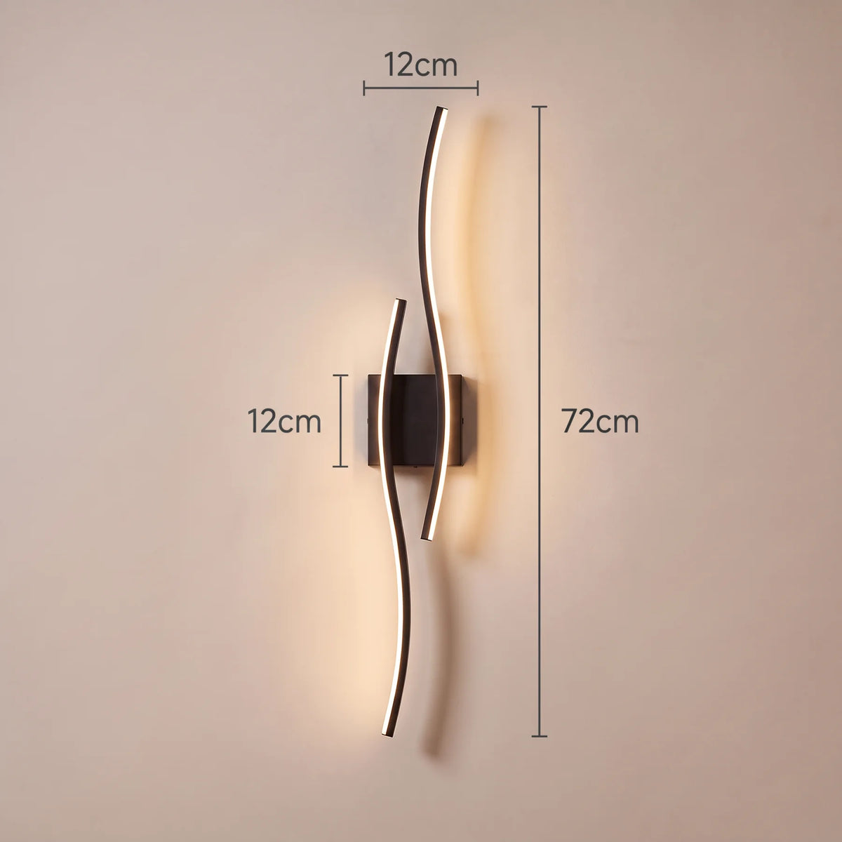 Applique murale sans fil MOLINA Black