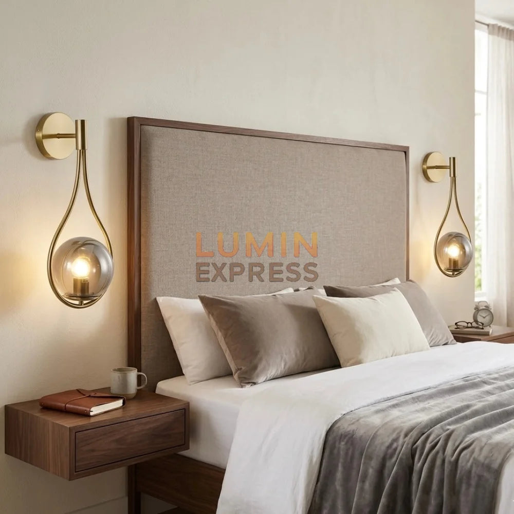 Applique murale PLATA Gold Ambre