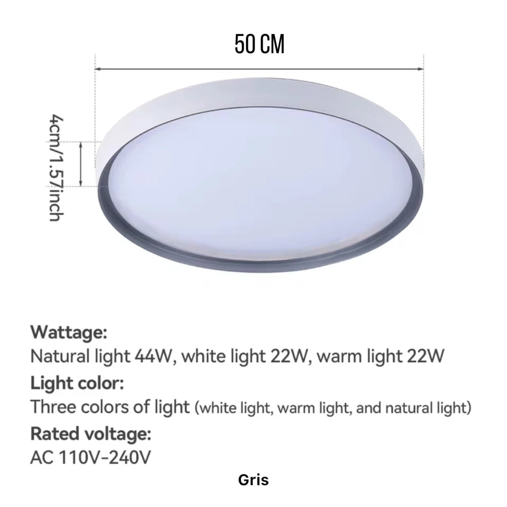 Plafonnier FINO Grey 50cm