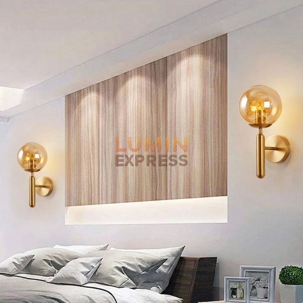 Applique murale ISADORA Gold Ambre