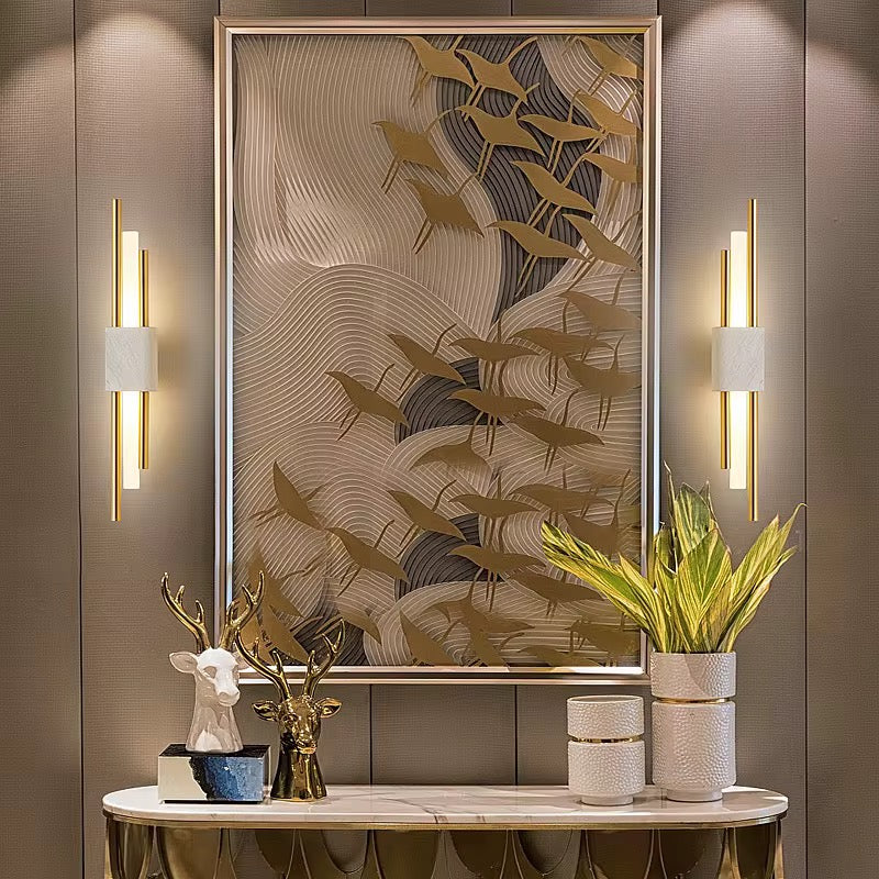 Applique murale VERDUN Marbre Blanc