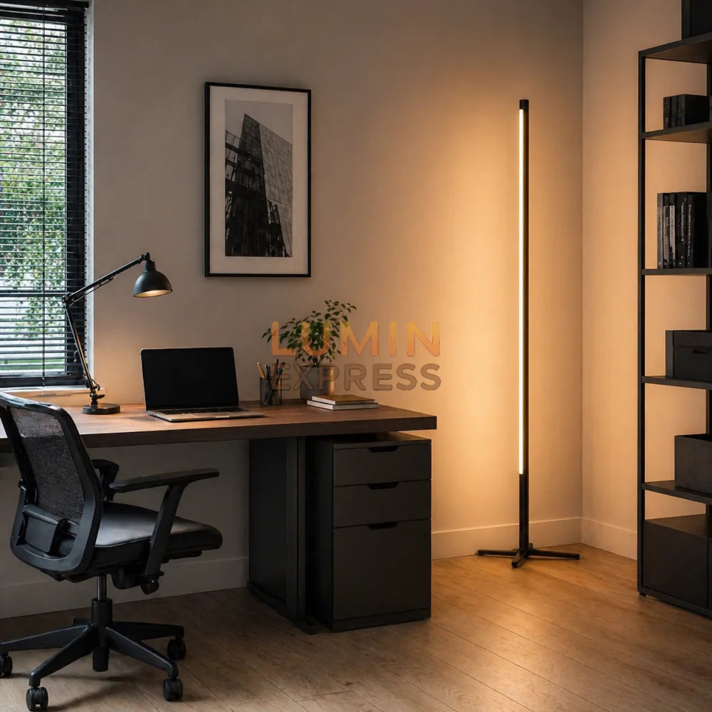 Lampadaire LINEA Black Minimaliste