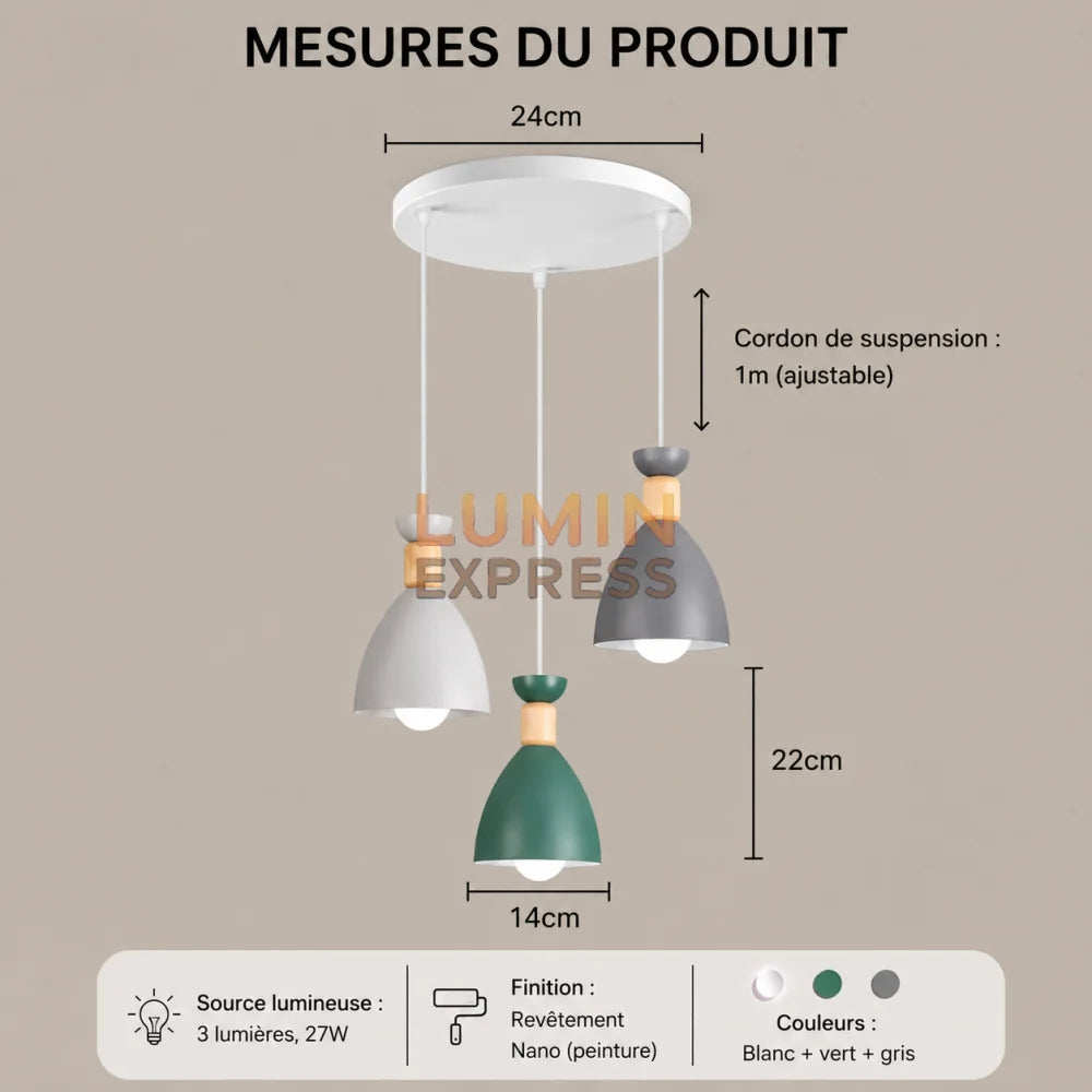 Suspension TURIN Triple