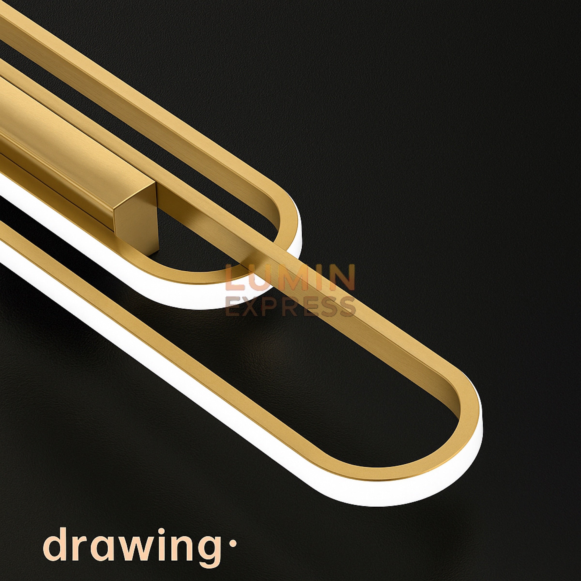 Applique murale NANCY Gold