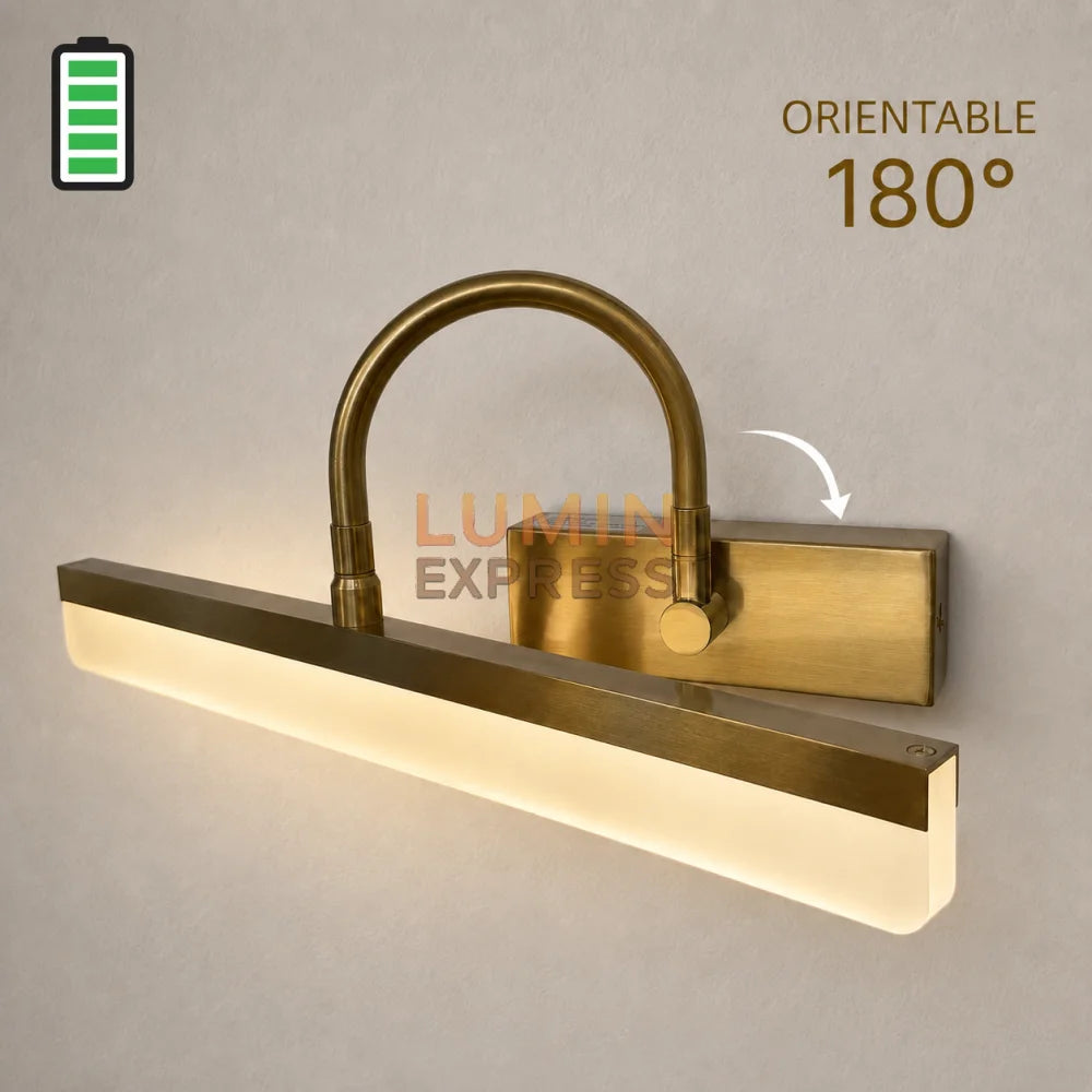 Applique murale rechargeable Gold pour tableau et miroir