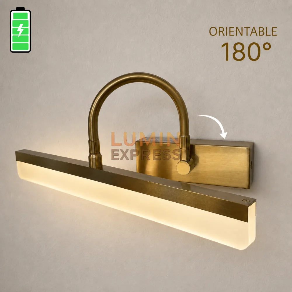 Applique murale rechargeable Gold pour tableau et miroir