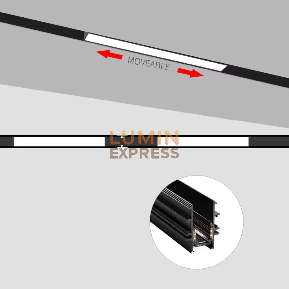 Spot LED Linéaire Magnétique 3 couleurs