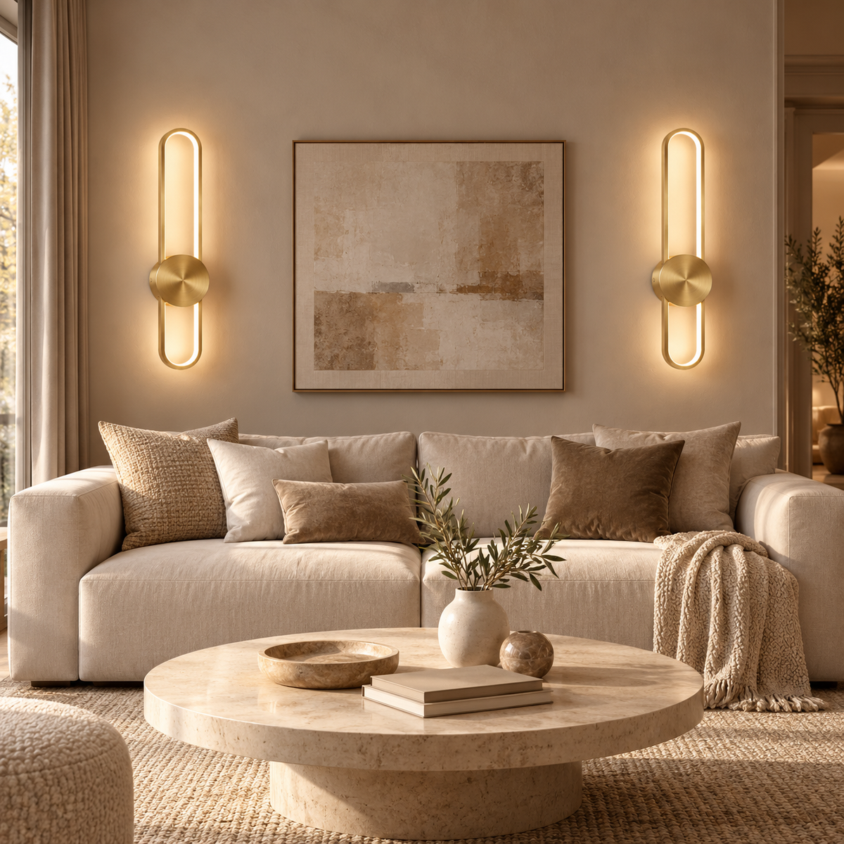 Applique murale sans fil FLAND Gold