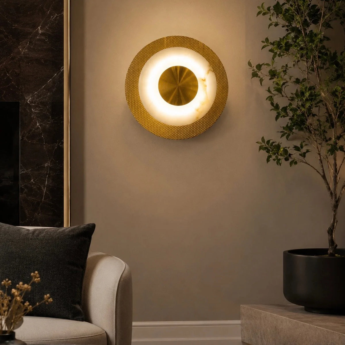 Applique murale ASTRA en marbre