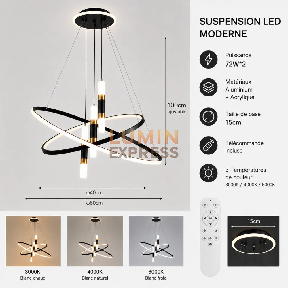 Suspension ALBIONA Black