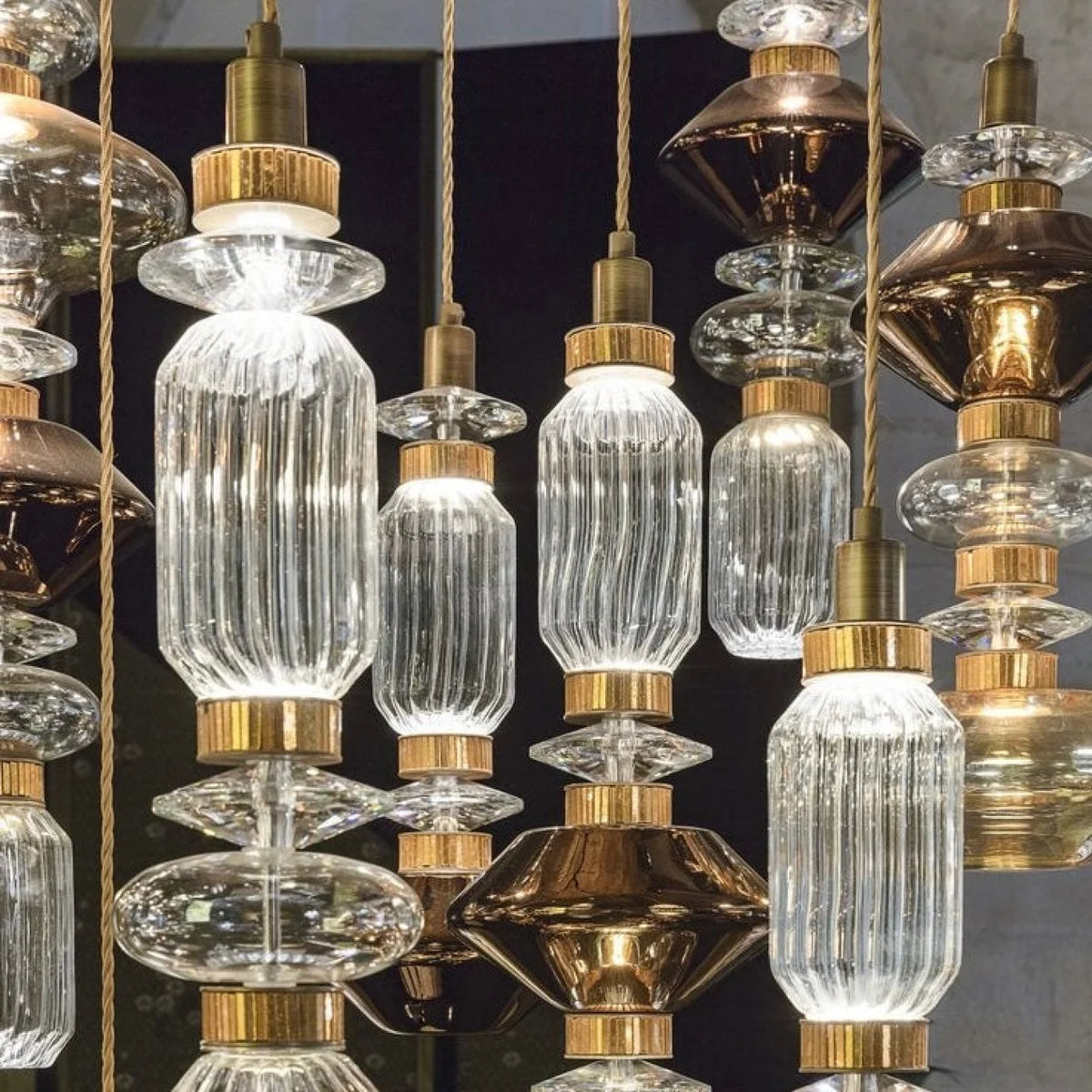 Suspension FUTURA Design Contemporain en verre soufflé
