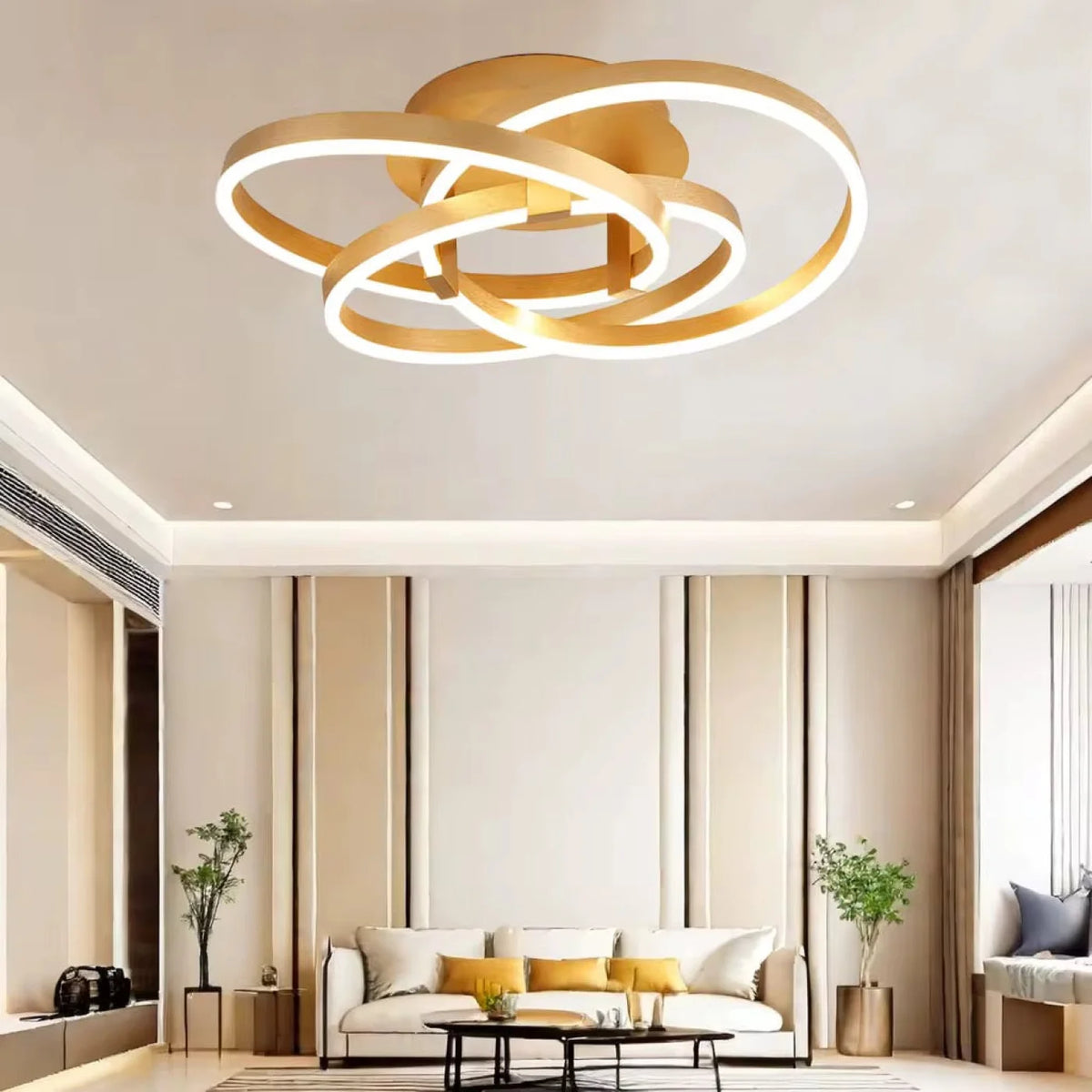 Plafonnier TORNADO Gold