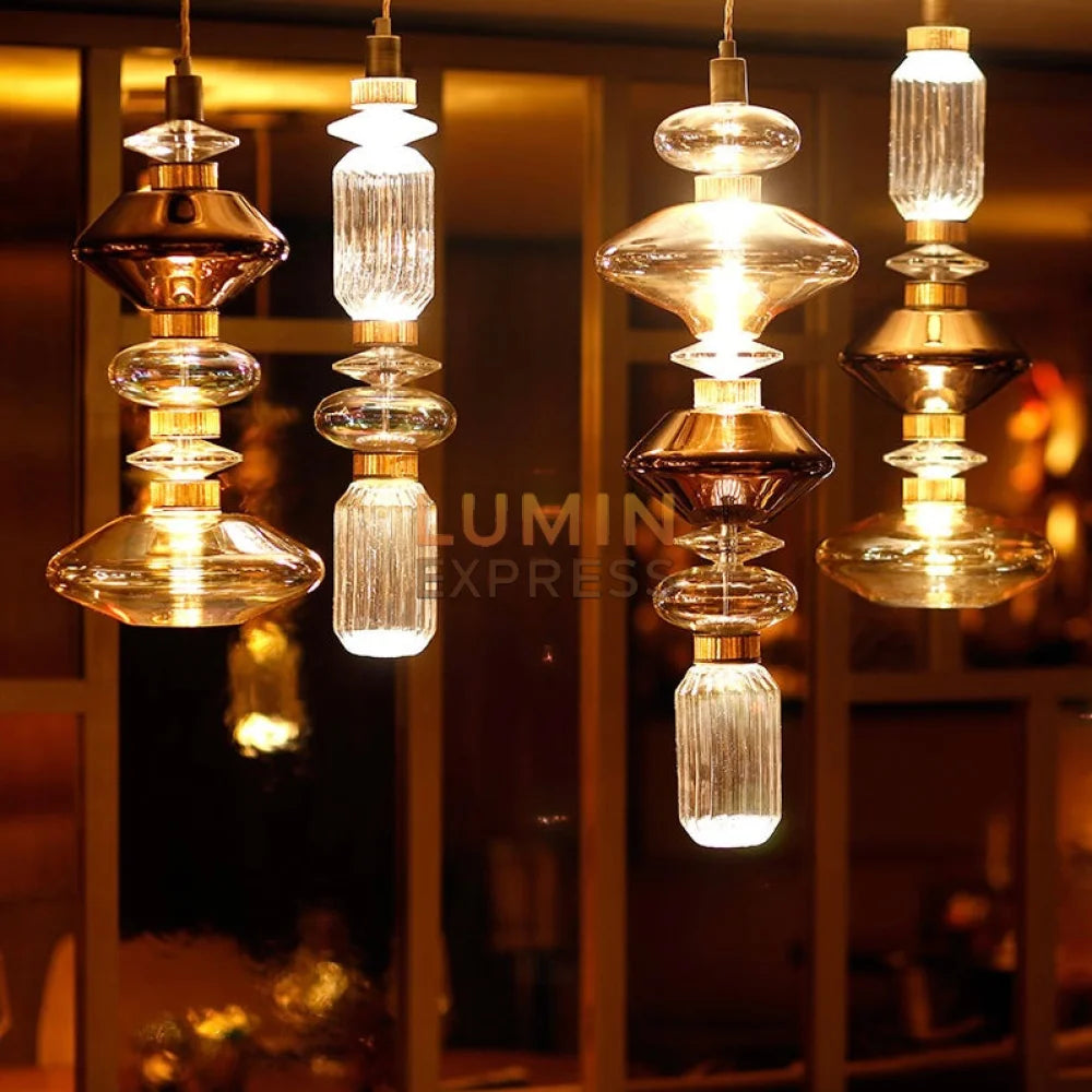 Suspension FUTURA Design Contemporain en verre soufflé