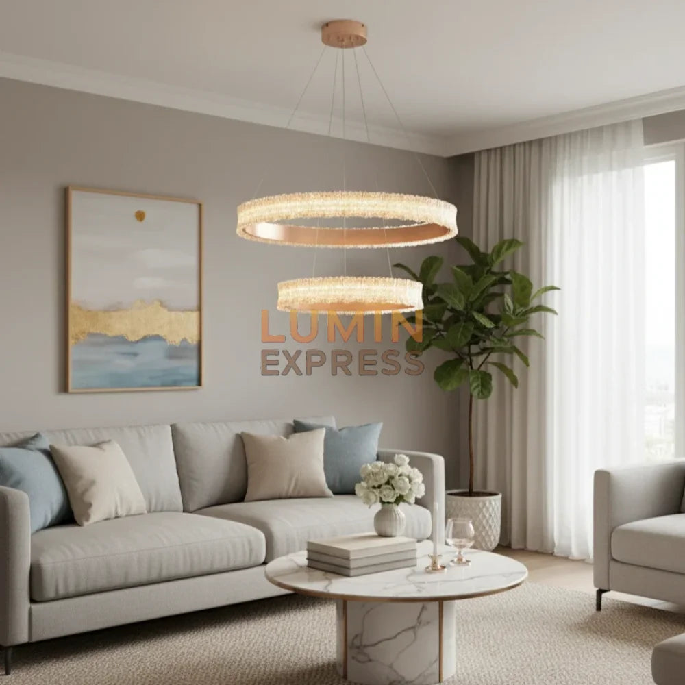 Suspension BILBAO DUO Pale Gold