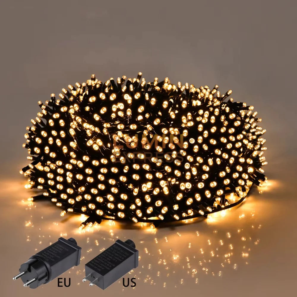 Guirlande 50M LED Jaune étanche