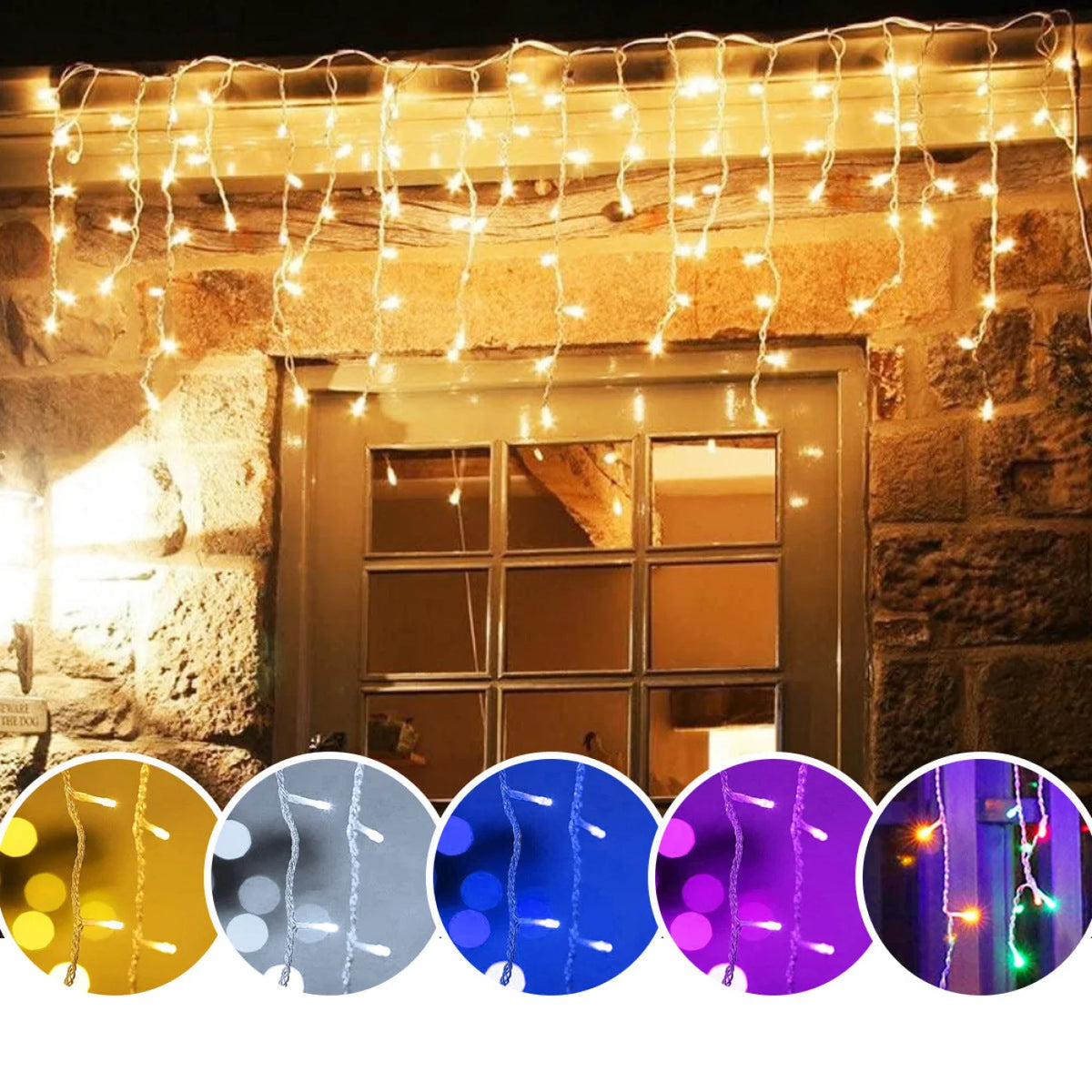 Guirlande 10M LED Jaune étanche