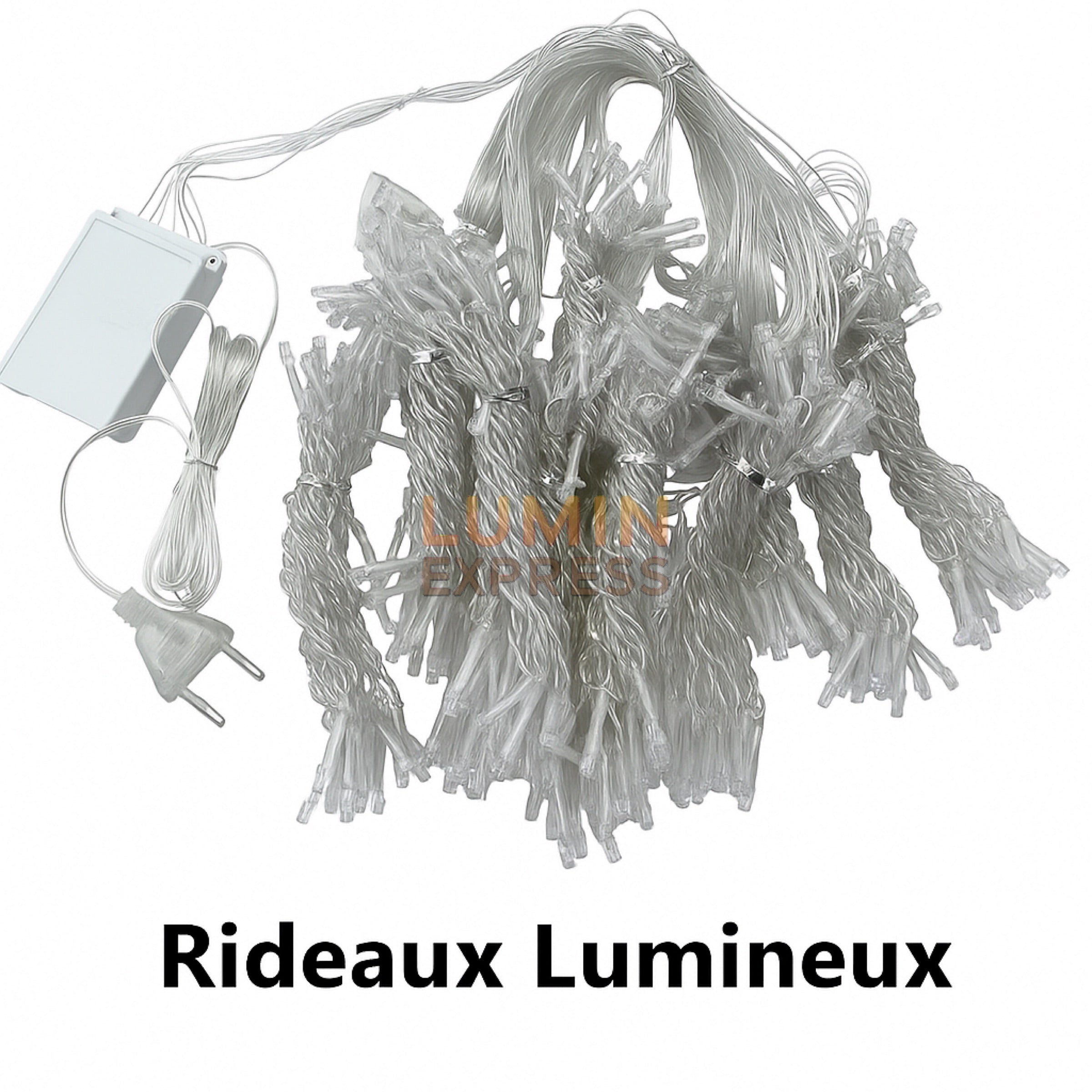 Rideau Guirlande étanche 3Mx3M Blanc