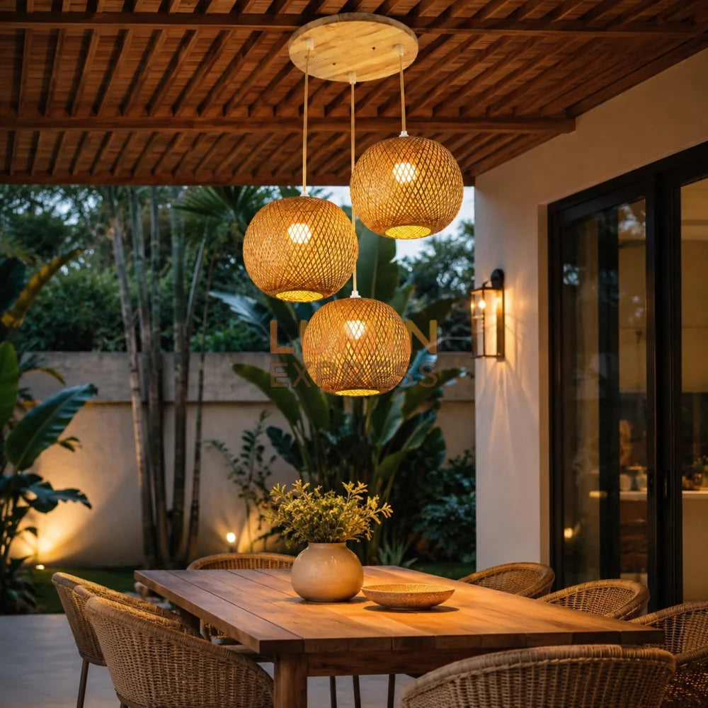 Suspension OASIS Triple en Bambou