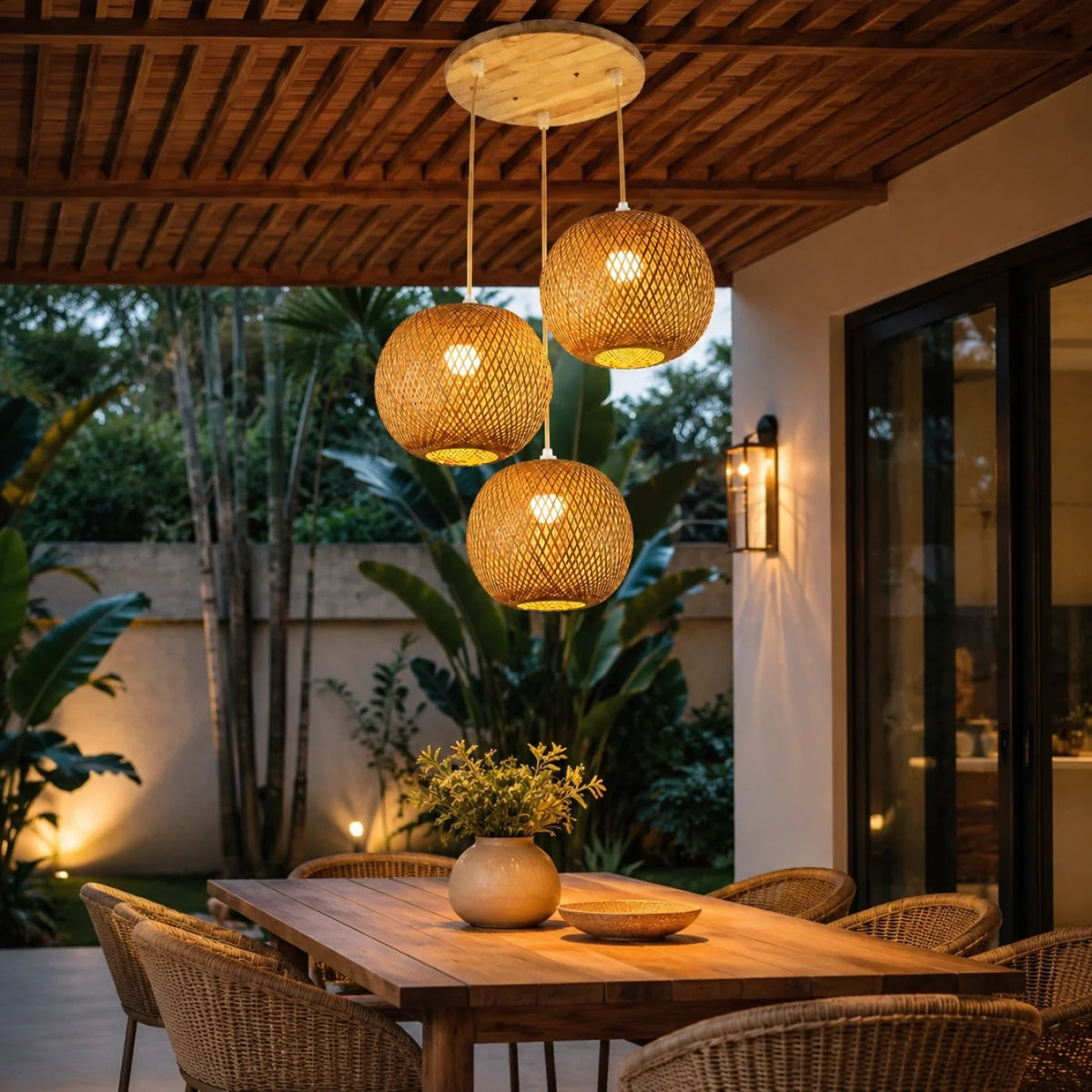 Suspension OASIS Triple en Bambou