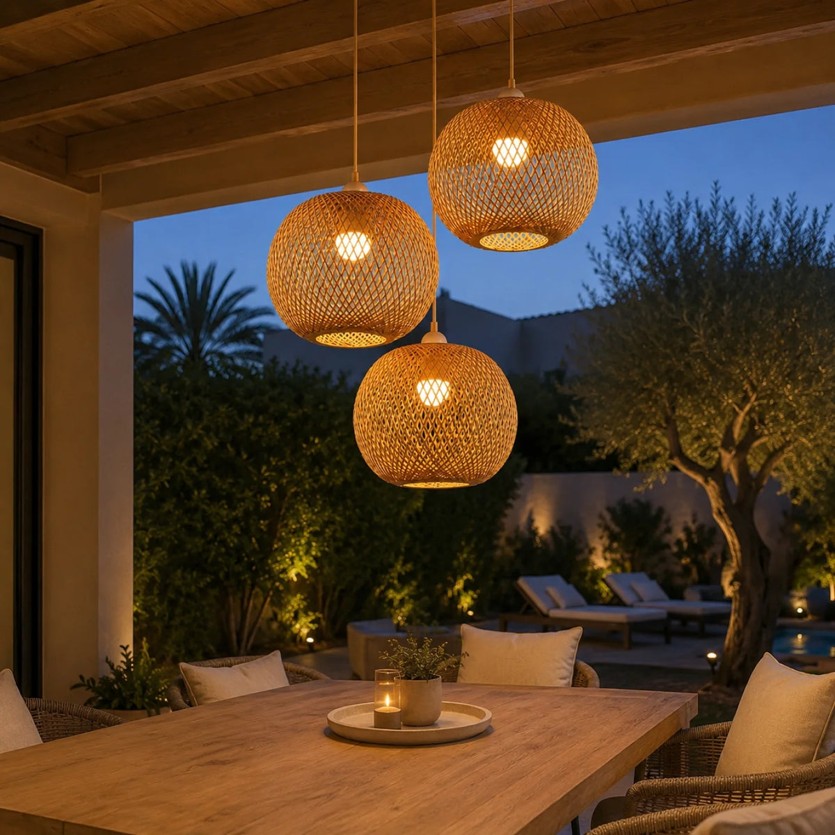 Suspension OASIS Triple en Bambou