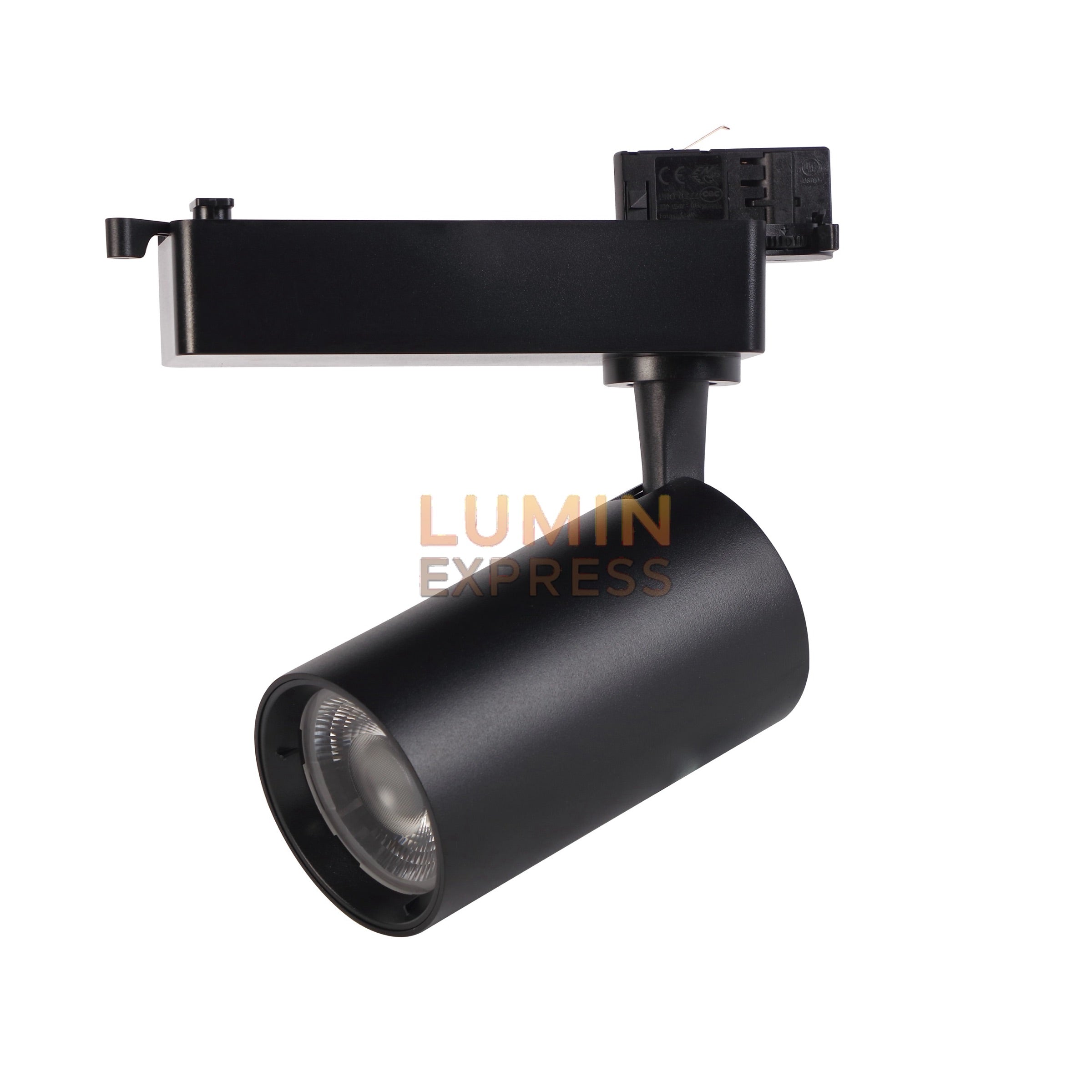 Projecteur 30W Noir pour rail monophasé